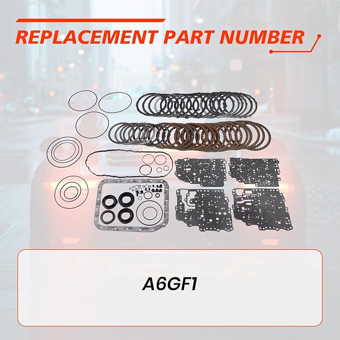 A6GF1 Transmission Master Rebuild Kit, Compatible with Hyundai Accent Elantra Kia Optima Soul 1.6L/2.0L/2.4L 2011-2014, Automotive Transmission Rebuild Overhaul Seals Set Replaces Parts