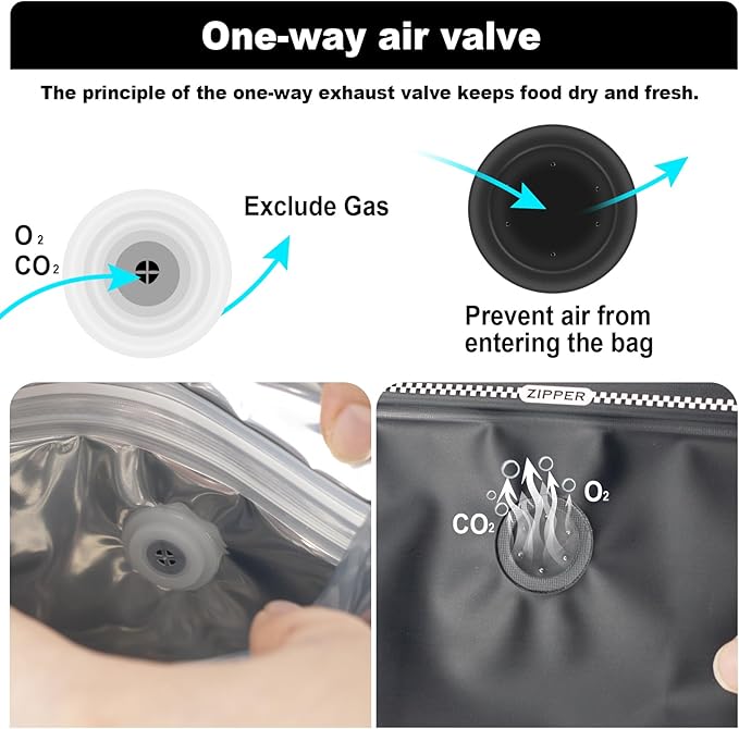Coffee Bags with Valve(60pcs,8 oz,1/2 lb) Vented Coffee Beans Packaging Bags High Barrier Aluminumed Foil Flat Bottom Heat Sealed Side Zipper Resealable Storage Bag for Home or Business (White+Red）