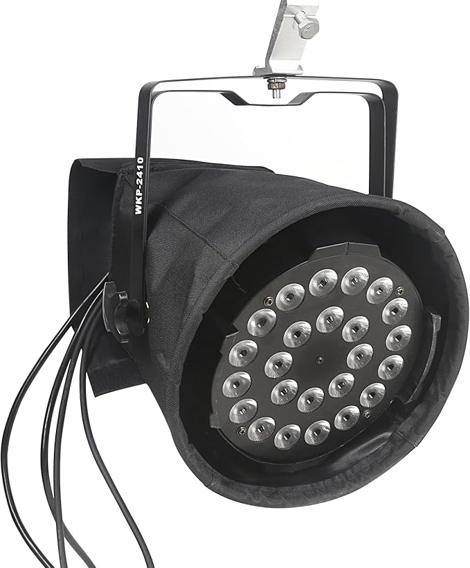 MAD OWL LED Par Light Rain Cover, Waterproof Outdoor Par Light Protection, Weather Shield for Stage Lighting, Hanging Mini LED Light Rainproof and Dustproof Accessories 8Pack Black