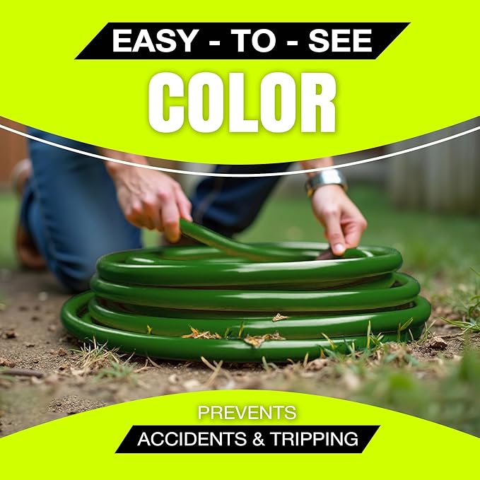 3ft Outdoor/Indoor Extension Cord 3-Outlet 12/3 Gauge Extra Heavy Duty ETL Listed, 3 Prong SJTW, Waterproof, Flexible Cold-Resistant Long Power Cord,15A 125V 1875W, Green by LifeSupplyUSA