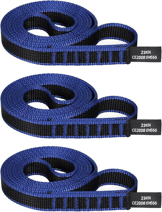 18mm Nylon Climbing Sling Runner 23KN CE2008/EN566 Certified - Webbing Straps for Outdoor Rock Climbing, Rappelling, Swing, Yoga Hammock etc
