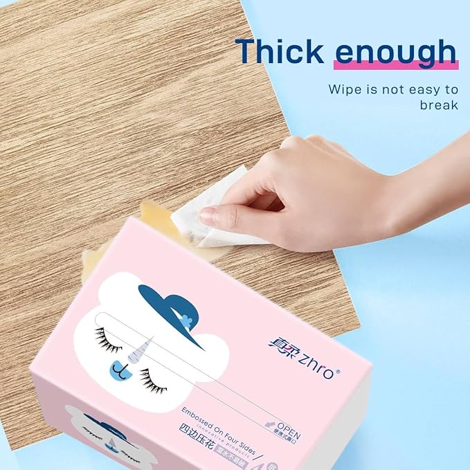 1200 Pulls ZNRO Powder Free Lint Free Paper Facial Tissues Super Soft 4-Ply 6.1"x6.9",Hypoallergenic Skin Friendly,Made of Virgin Wood Pulp,4-Side Art Pattern Embossed,Compact Pink Plastic Packaging