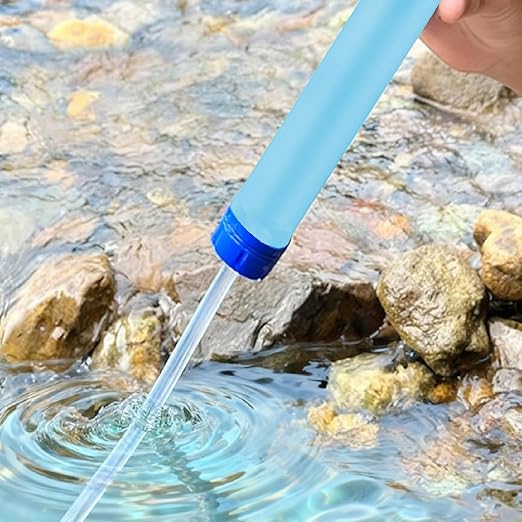 Personal Water Filter Straw S2, Equipped with 1 Life Straw, Lightweight Outdoor Camping Team Family Travel Essentials, Tactical Gear, Survival Filtration Portable Gear, Emergency Preparedness