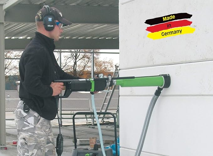 CS Unitec | ETN 2001 P | Wet & Dry Diamond Core Drill. High-Torque, Heavy-Duty, Hand-Held, and Dual-Speed. Ideal for Drilling up to 3” in Diameter in Brick, Concrete, and Asphalt – Made in Germany