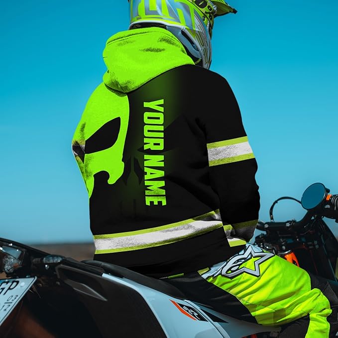 Matedecor High Visibility Hi Vis Hoodie for Men - Jobs Collection Custom Name Class 3 Reflective Safety Workwear