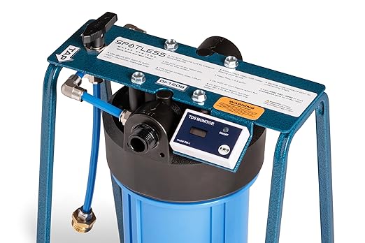 Spotless Water Systems - DI-120B, W/Integrated Bypass | Simple Window, Solar Panel, RV & Car Wash System, Works for All Vehicles, Motorcycles, Bikes, Boats, Planes, Yachts, Towel Drying Eliminated