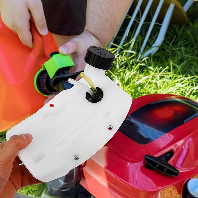 Thick Plastic Mower Petrol Tank Gas Tank Accessory for Lawn Mower Engine Large Capacity Replacement Part Compatible with Garden Trimmers and Brush Cutters