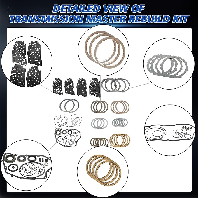 6F35E 6F35 Auto Transmission Master Rebuild Kit Fits for Escape Fusion MKC Edge Tribute Mariner Repalce OE B204820C/B204880C/W204881C