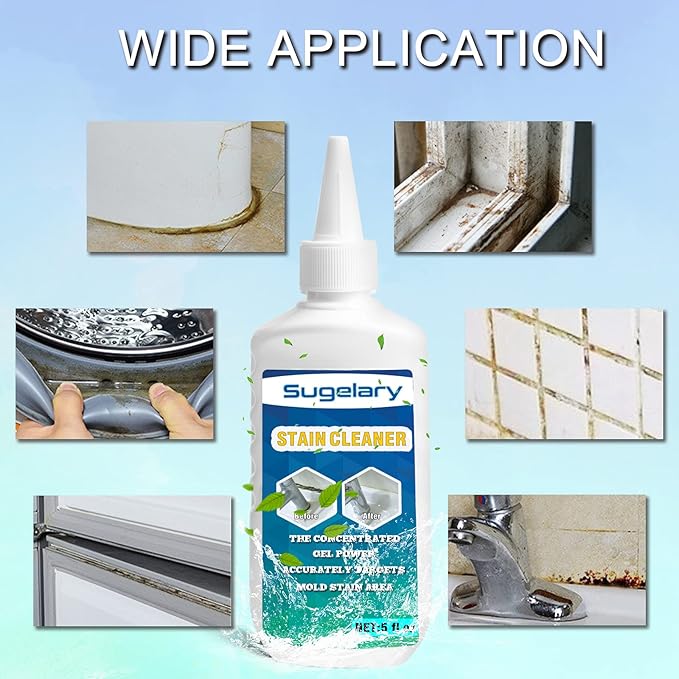 Sugelary Home Remover Gel, Household Washing Machine Cleaner for Washing Machine, Refrigerator Strips, Grout Cleaner Best for Home Sink, Kitchen, Showers (2Pack)