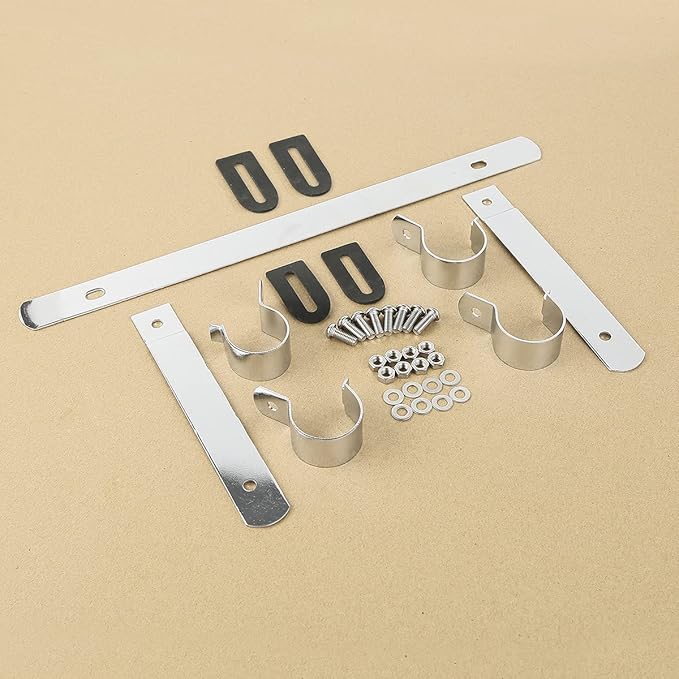 Green-L 39mm Windshield Bracket Fit for Harley Dyna Chrome Windscreen Mount Support