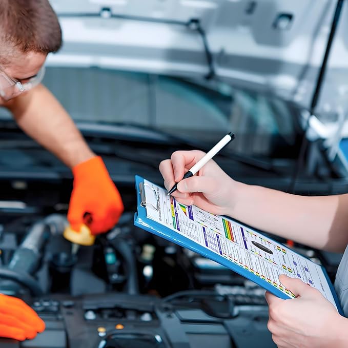 200 Sets Multi-Point Automotive/Vehicle Inspection Report Forms 2-ply Carbonless for Any Make of Vehicle, Inspection Checklist, DOT Compliant, 8-1/2 x 11-3/4”