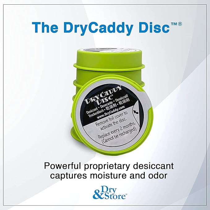 DryCaddy Disc - 6 Pack | Replacement Desiccant Refill Disc for DryCaddy from the makers of Dry & Store | Hearing Devices Dehumidifier