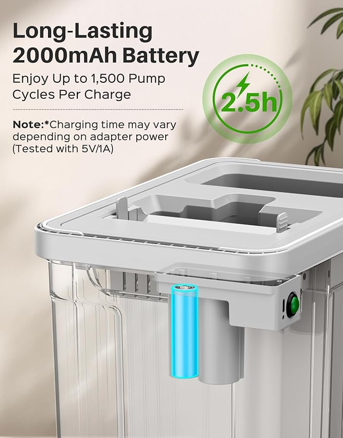 Mop and Bucket Set with AUTO Pump, 3-Zone Separate Dirty and Clean Water, Flat Mop and Bucket System with Wringer and Wheels, 4 Reusable Microfiber Pads, One-Touch Water Filling for Home Cleaning