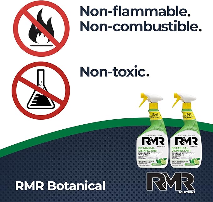 RMR Brands Botanical Disinfectant and Cleaner, Kills 99% of Household Bacteria and Viruses, EPA Registered, 2 Pack - 32 Fl Oz