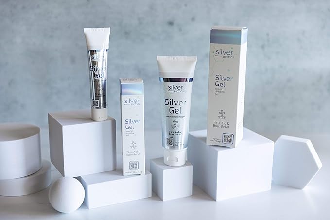 Silver Biotics Silver Wound Healing Gel | Layer of Protection for Cuts, Irritations, and Burns | 4 oz