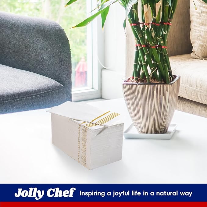 100 Pack Paper Napkins Guest Towels Disposable Premium Quality 3-ply Dinner Napkins Disposable Soft, Absorbent, Party Napkins Wedding Napkins for Kitchen, Parties, Dinners or Events