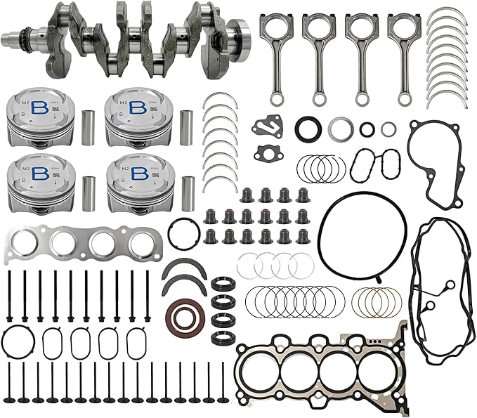 G4NC G4NA 2.0L Engine Rebuild Overhaul Kit Crankshaft Connecting Rod Compatible with Hyundai Elantra Tucson Sonata & for Kia Forte Soul Forte5 Optima 2012-2021 23110-2E501