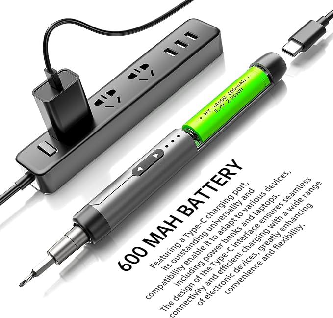 Mini Electric Screwdriver Set 88-IN-1: UnaMela Small Electric Screwdriver Cordless - 88 Precision Bits, LED Light, Magnetic Power Screwdriver Repair Tool Kit for PC RC Electronics