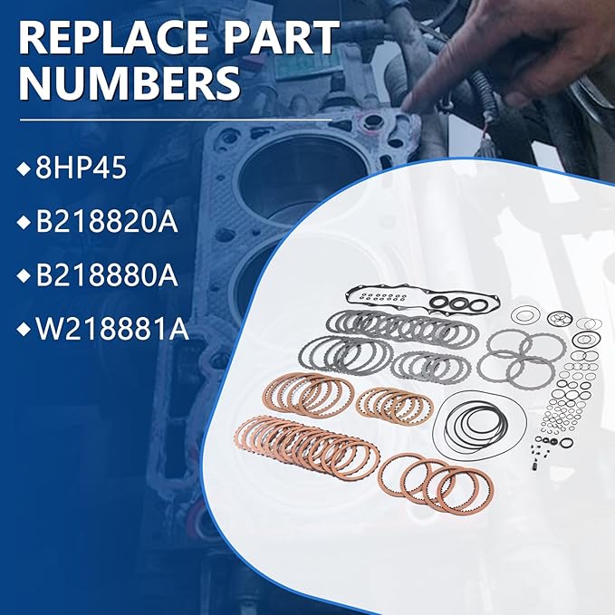 8HP45 B218820A Auto Transmission Master Overhaul Rebuild Kit Fits for 2009-2011 528i 3.0L, Fits for 2011-2012 X3 3.0L, Replace OE 8HP45 B218820A
