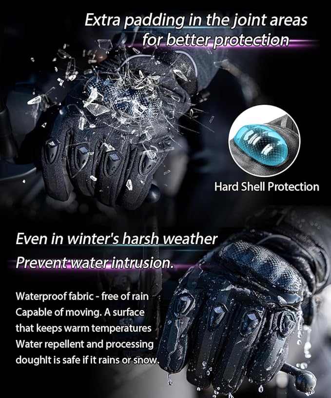 Heated Gloves with 3 Heat Settings for Men Women, 7.4V Rechargeable Battery, Electric Touchscreen Hand Warming Gloves Winter Outdoor Work Hunting Motorcycle Cycling