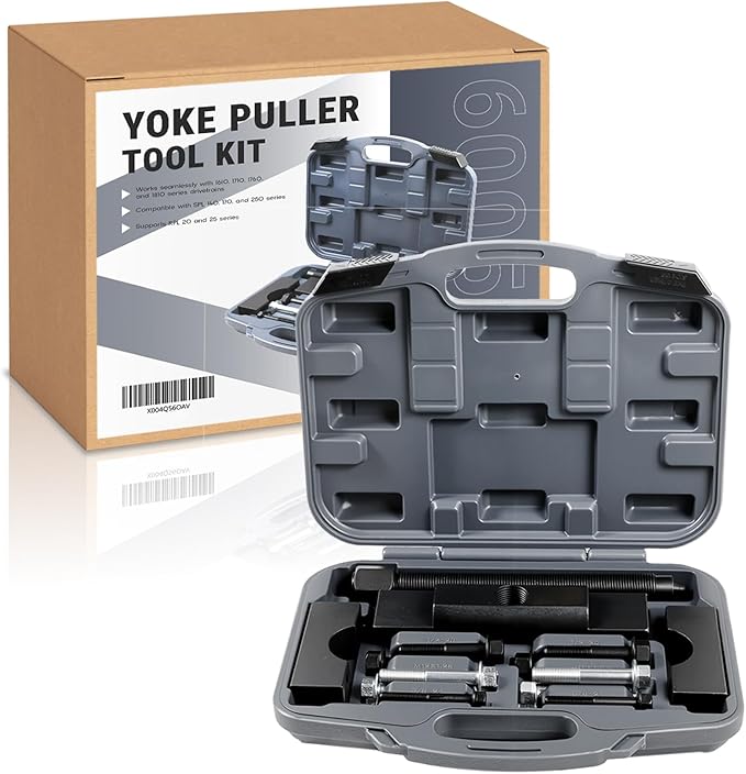 60050 Heavy Duty Yoke Puller Tool Kit for Class 6-8 Trucks & Semi Trucks，Commercial Yoke Removal Tool for Heavy Duty Transportation Equipment