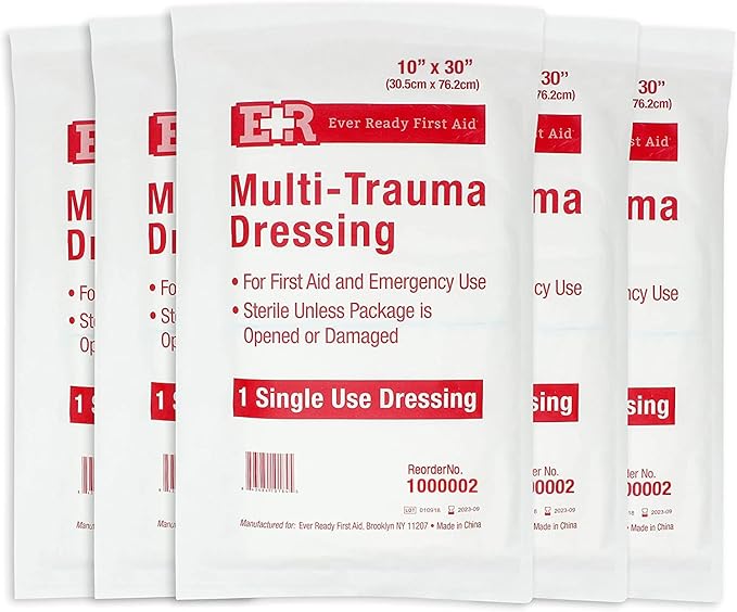 Ever Ready First Aid Multi-Trauma Dressing 10"x30" 5 Count