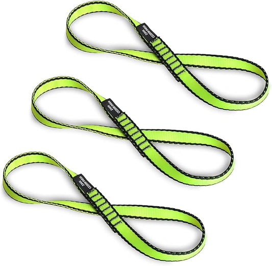 18MM Nylon Climbing Sling Runner - 23KN CE2008/EN566 Certified Outdoor Climbing Webbing for Rock Climbing, Rappelling, Mountaineering, Swing Gear, Outdoor Adventures & Emergency Anchoring