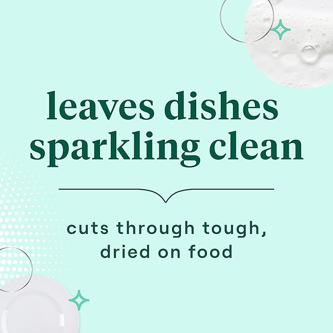 Seventh Generation Dish Soap Liquid, Fragrance Free, 19 oz. (Pack of 6, 36 Count Total)