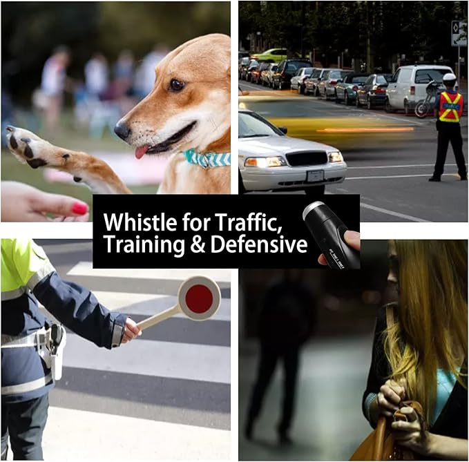 Electronic Whistle for Coaches, Handheld Lound Electric Whistle with Lanyard and Three Tone for Volleyball, Soccer Referee, P.E. Teacher, Police,Outdoor Camping, Self Defense Emergency