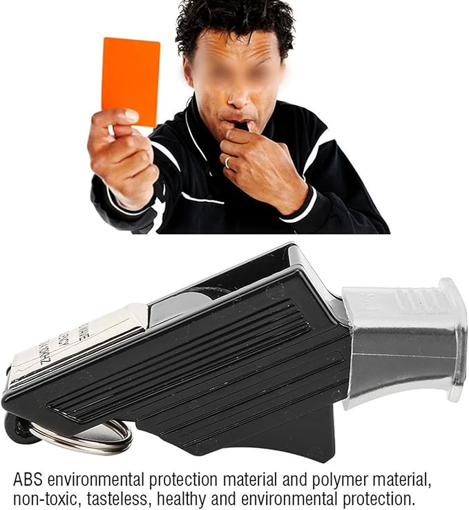 Referee Whistle,Lightweight Detachable Soccer Referee Whistle with Lanyard,Elaborate Whistle for Coaches Outdoor Survival PE Class Basketball Football Game