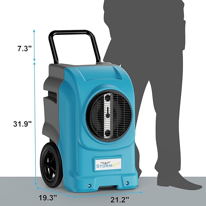 AlorAir 270 Pints Commercial Dehumidifiers Smart Wi-Fi with Pump, Up to 3,000 Sq.Ft Coverage for Large Room or Basements, Industrial Dehumidifier with Drain Hose, 5 Years Limited Warranty