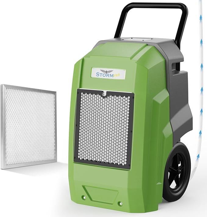 ALORAIR Storm Pro Commercial Dehumidifier 180 PPD, LGR Portable Dehumidifier with Pump, cETL Listed, 5 Years Warranty, LCD Display, for Clean-Up, Flood, Moisture