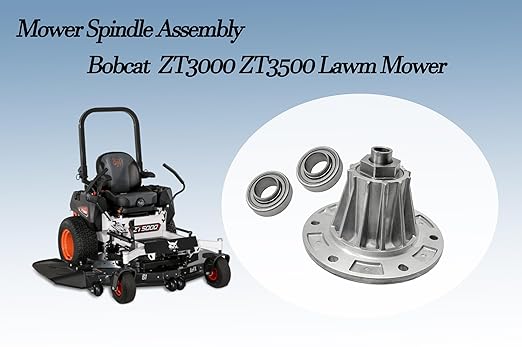 Lawn Mower Spindle Assembly with Bearings 4171231 Compatible with Bobcat ZT3000 ZT3500 Mower Spindle Assembly Replaces 4115850, 4165023