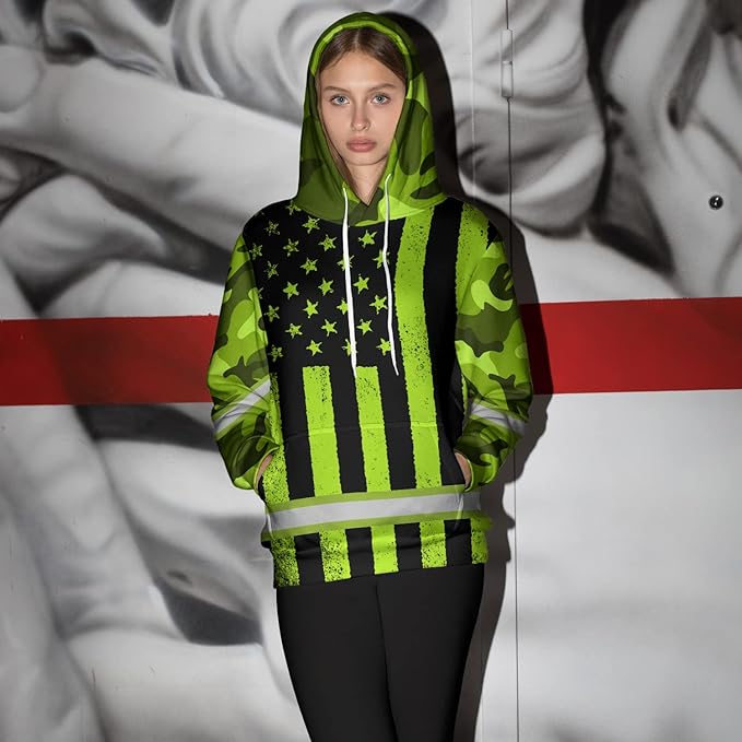 Matedecor High Visibility Hi Vis Hoodie for Men - Jobs Collection Custom Name Class 3 Reflective Safety Workwear