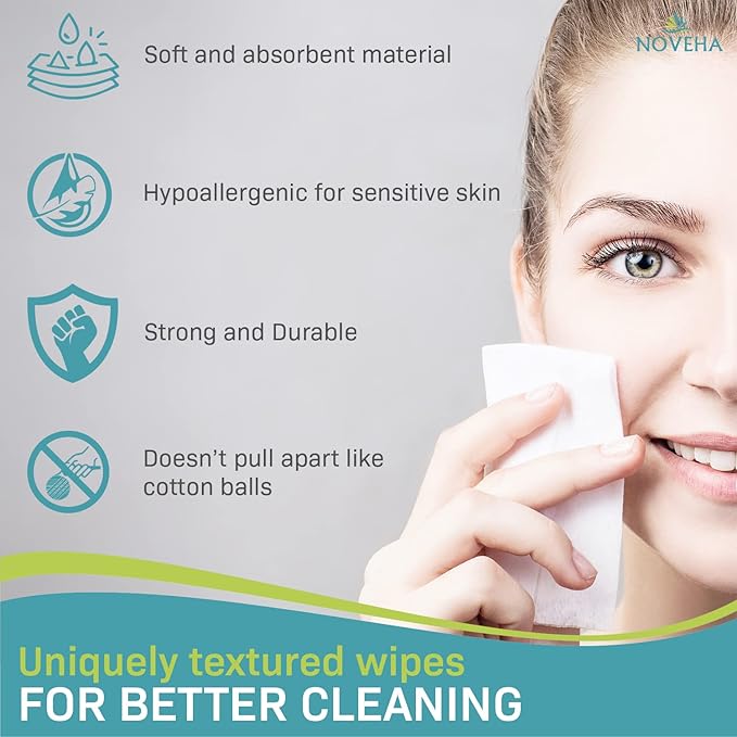 NOVEHA Dry Wipes 60pc