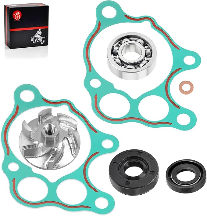 Water Pump Impeller & Gasket Rebuild Kit for Honda CR500R 1986-2001 19215-KA5-690