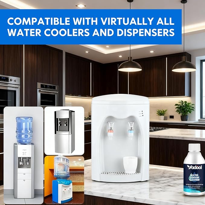 Water Cooler Cleaning Kit,Water Dispenser Cleaning,Water Dispenser Cleaner for Bottom or Top Loading Water Cooler Cleaner and More Models,Virtually Every Style Is Covered Ice Makers (5.07Fl Oz)