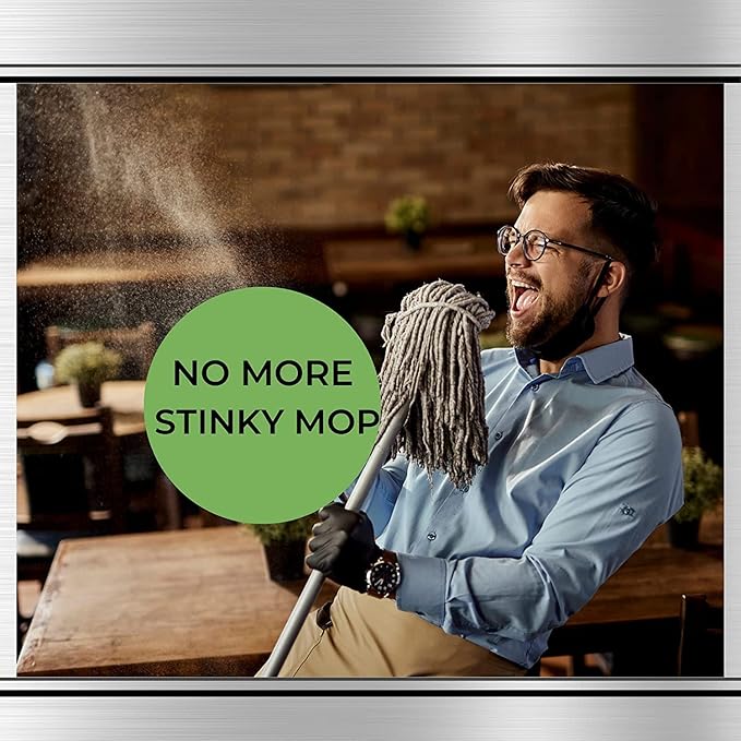 Restaurant Bio-Deodorizing Floor Cleaner Heavy Duty Commercial Concentrated Enzyme Degreaser and Odor Eliminator for Use in Mopping Bathroom, Kitchen, and Dining Room - 4 Gallons