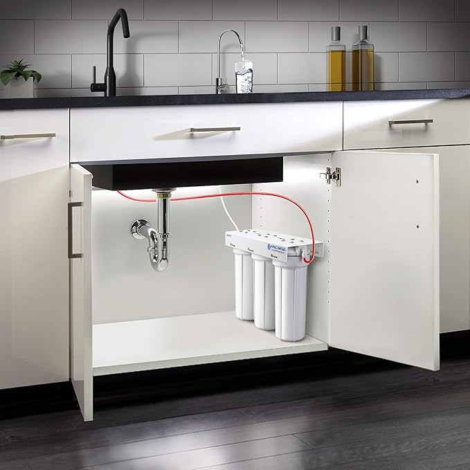 WFS-1000 Super Capacity Premium Quality 3 Stage Under-Sink Water Filter System
