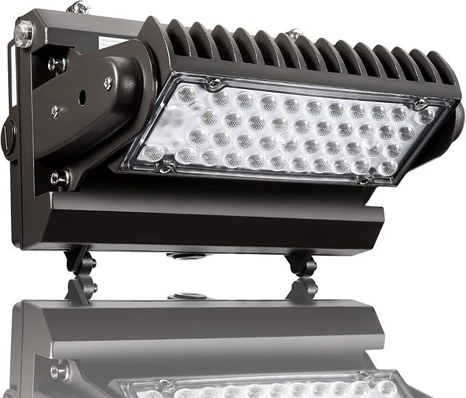 Rotatable LED Wall Pack Light with Dusk to Dawn Photocell, 80W 11200LM 400-600W HPS/HID Equiv., 5000K Daylight ETL Commercial Outdoor Security Lighting for Warehouse, Entrance, Parking, Garage