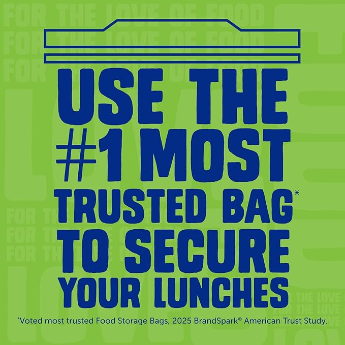 Ziploc Sandwich and Snack Bags with EasyGuide Texture, Plastic Storage Bags with Grip 'n Seal Technology, 105 Bags Total