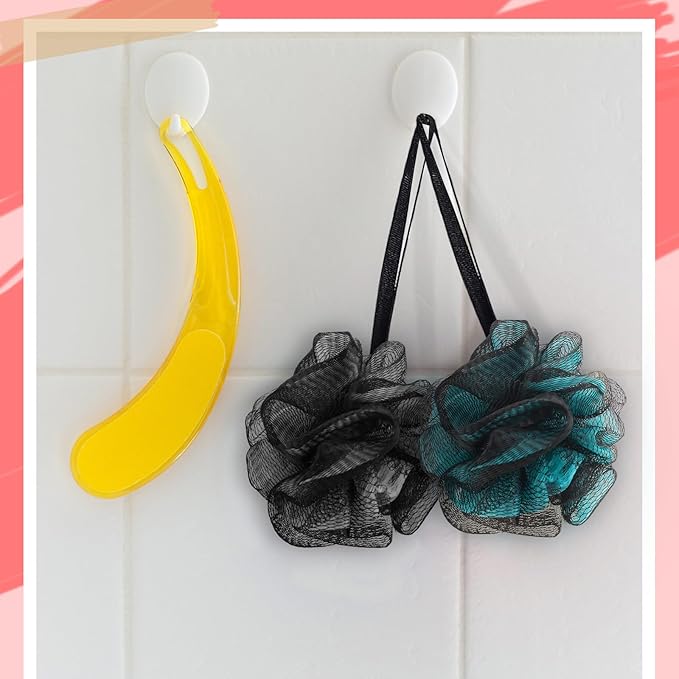 12 Pcs Travel Size Loofah Individually Wrapped, Small Shower Puff Bath Sponge Pouf Ball Bulk Mesh Bath Puff Mini Loofah Sponge with Case Bulk for Shower Care (25g,Fantasy)