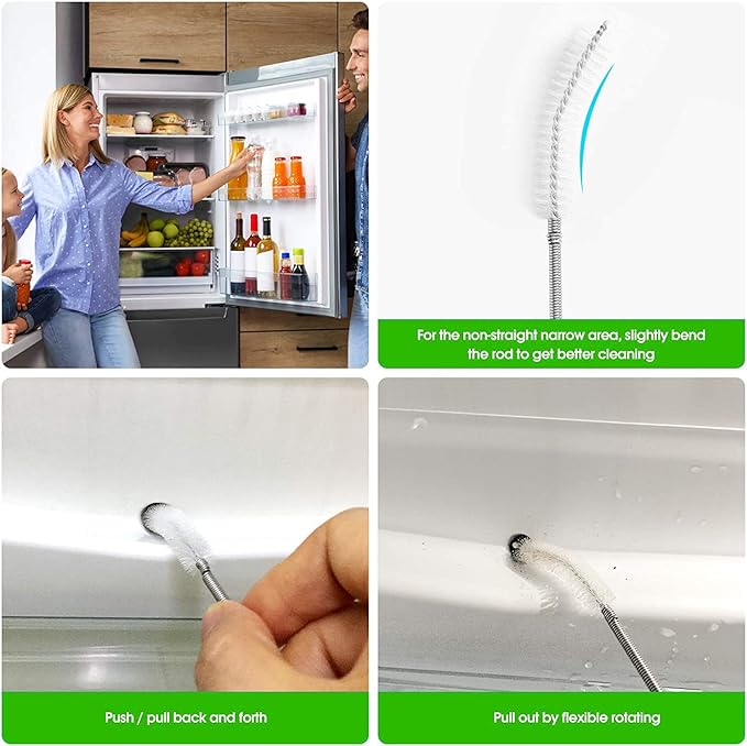 Long Wire Brush sunroof Drain Cleaning Tool for car and Fridge 60-inch X 2/5 inch