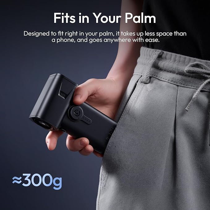 ULANZI AD02 Storm Electric Air Duster V2, 13W High-Speed Compressed Air Duster, 12.5W Fast Charge, Variable Speed, with 200-Mesh Filter & LED Light, Portable Mini Dust Blower for Camer Cleaning