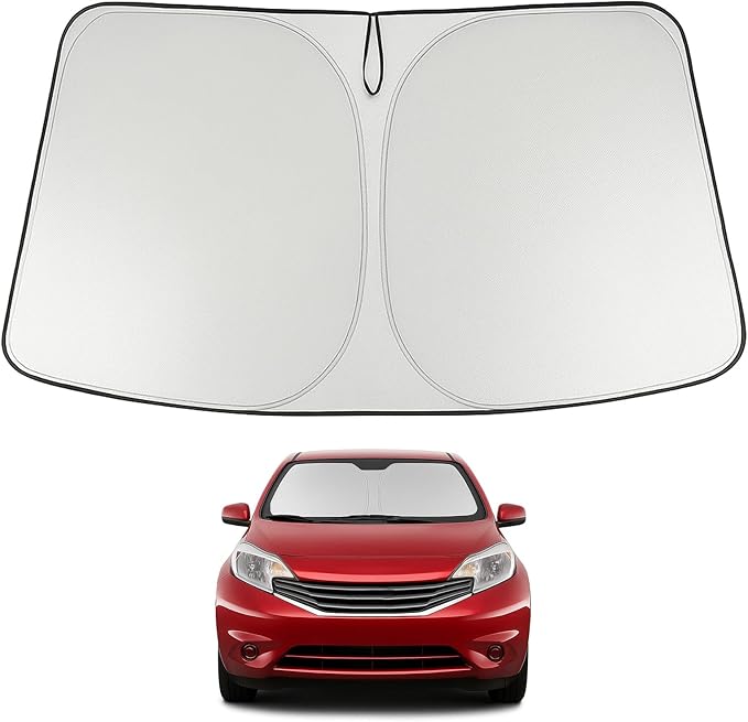 Proadsy Windshield Sun Shade for Nissan Versa 2012-2018 Foldable Front Sunshade Protector Sun Visor Blocks UV Rays Keep Car Cooler
