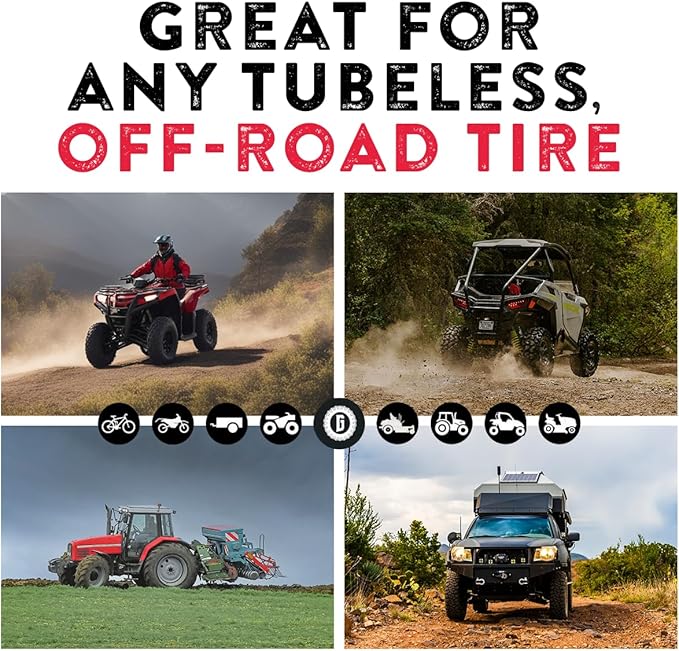 GlueTread Expedition All-Inclusive Off-Road Tire Repair Kit | Repair Any Kind of Tire Damage or Puncture | Includes Sidewall Tire Repair Patches, Plugs, and Colby Emergency Valve Stems