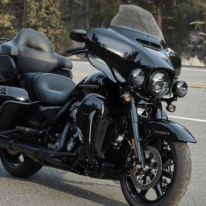 9" Windshield Windscreen for 2014-2024 Harley Davidson Touring Street Glide Electra Glide/Ultra Limited/Tri Glide FLHT FLHX FLHXS FLHTK, Clean