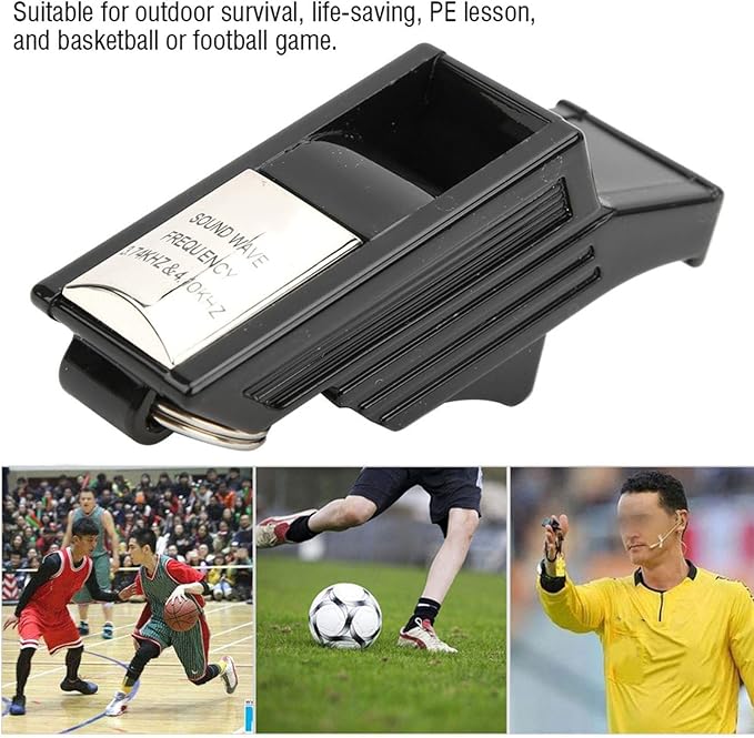Referee Whistle,Lightweight Detachable Soccer Referee Whistle with Lanyard,Elaborate Whistle for Coaches Outdoor Survival PE Class Basketball Football Game