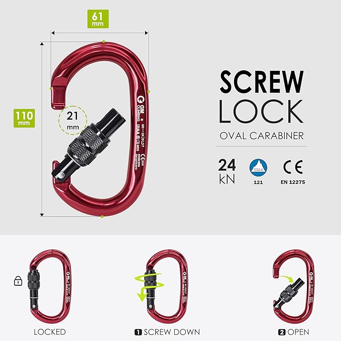 GM CLIMBING 16mm Nylon Daisy Chain Sling 22kN 120cm / 48in CE UIAA Certified for Leading Aid Climb Ascender Rigging Hammock Suspension