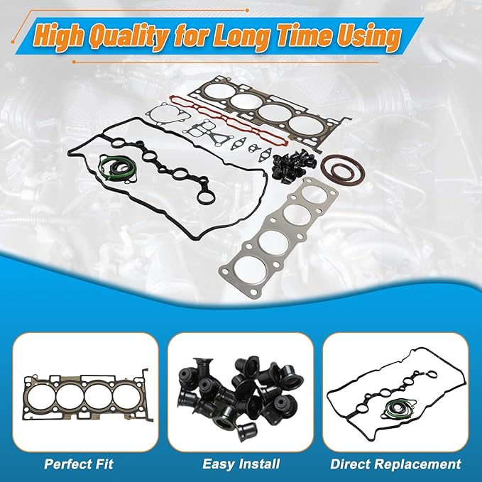 G4KJ 2.4L GDI Complete Engine Rebuild Kit Performance Solution for Tucson Kia Sportage 2015-2020 Models OE 22311-2GGB0 Precision Overhaul